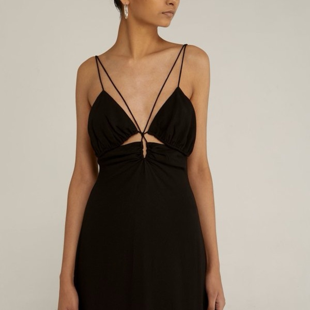 Third Form  Black Strappy Dress
